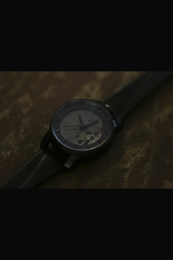 fob paris matte black dew movement watch R360C-01/R360S-104